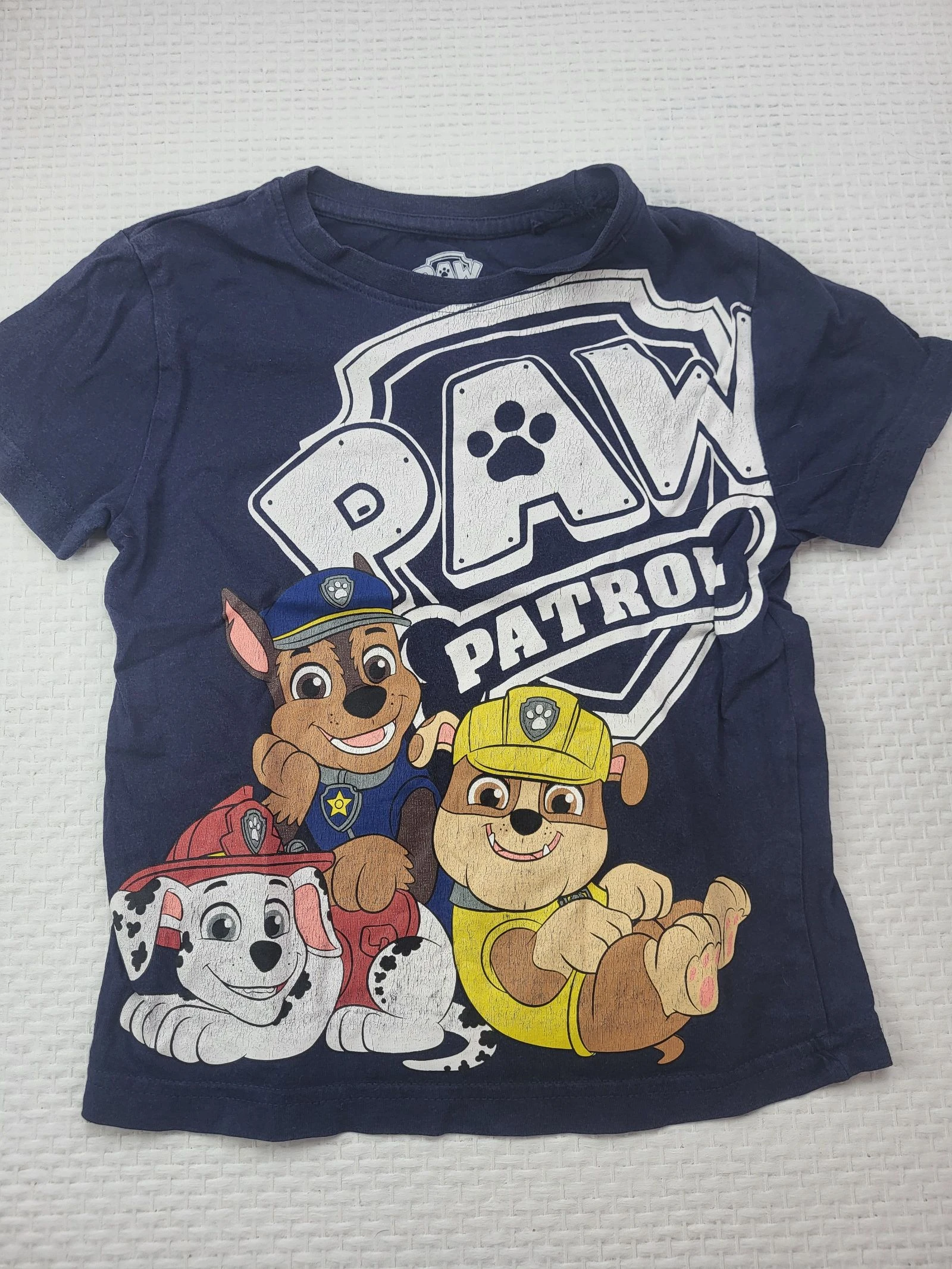 T-shirt bleu marine Pat'Patrouille Chase Marcus Ruben – 3/4 ans (104 cm)